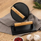 Tramontina Churrasco Pre-Seasoned Round Grill Press